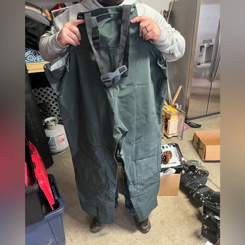 Brand new Grudens fishing bibs